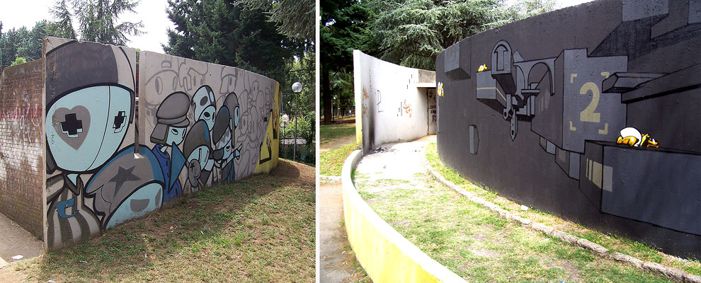 etnik - Anfiteatro Genzano - graffiti